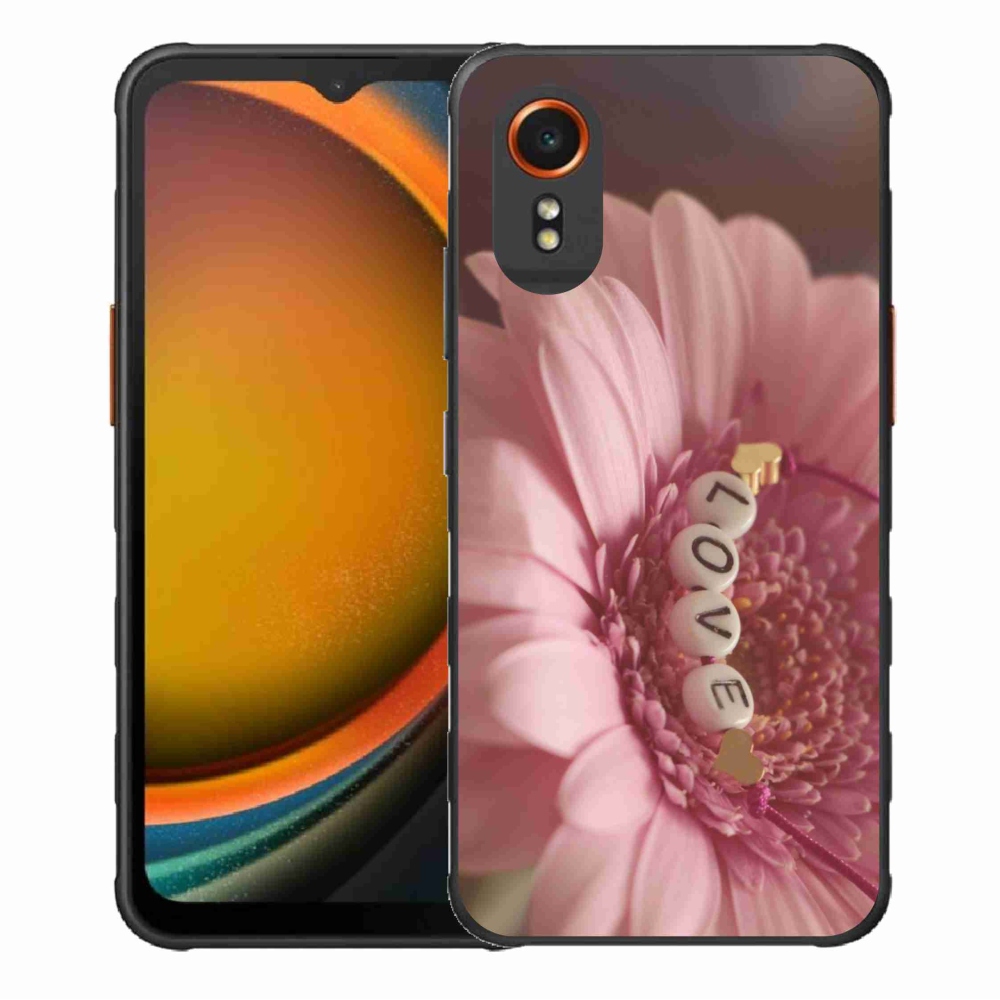 Gelový kryt mmCase na Samsung Galaxy Xcover 7 - přívěsek love