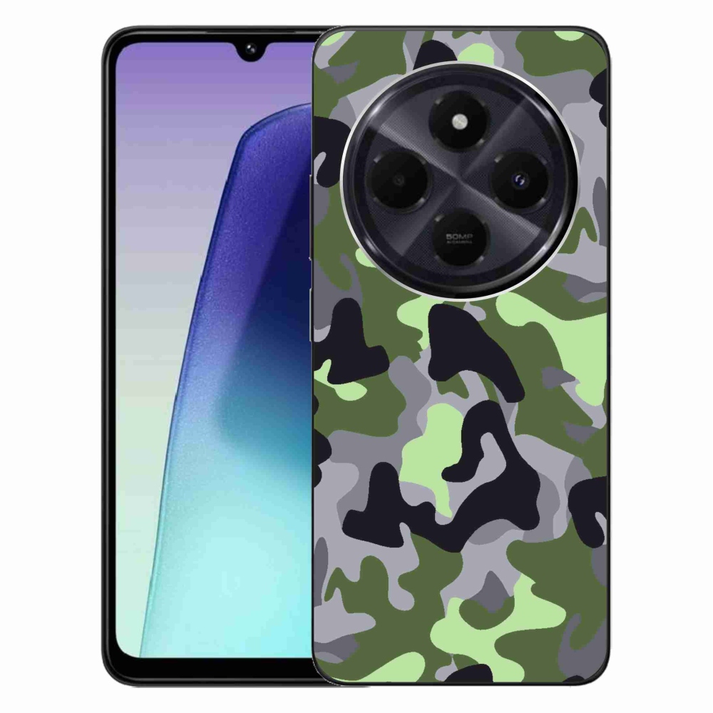 Gelový kryt mmCase na Xiaomi Redmi 14C/Poco C75 - maskáčový vzor 7