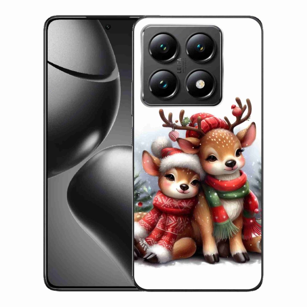 Gelový kryt mmCase na Xiaomi 14T - vánoční sobi