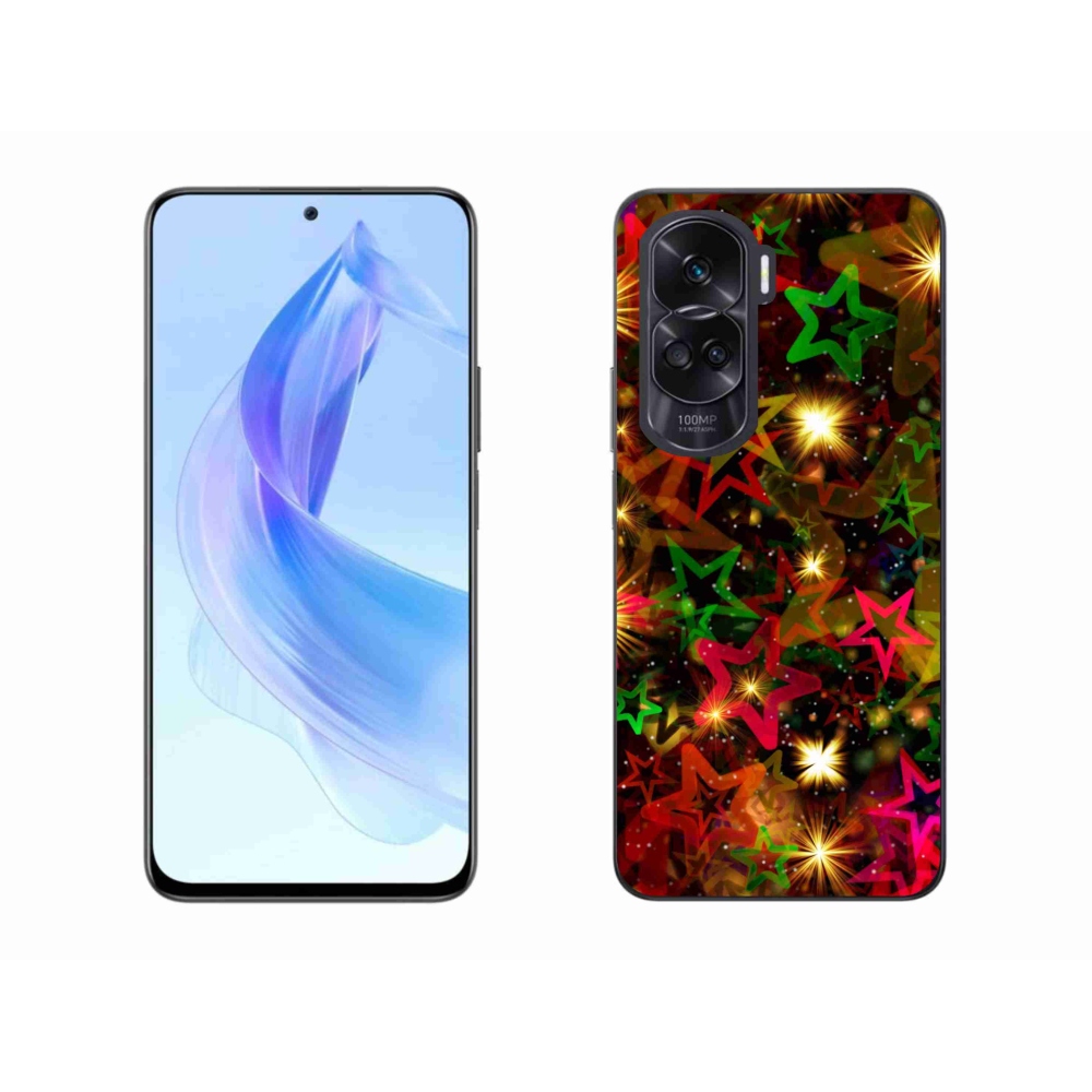 Gelový kryt mmCase na Honor 90 Lite - barevné hvězdičky