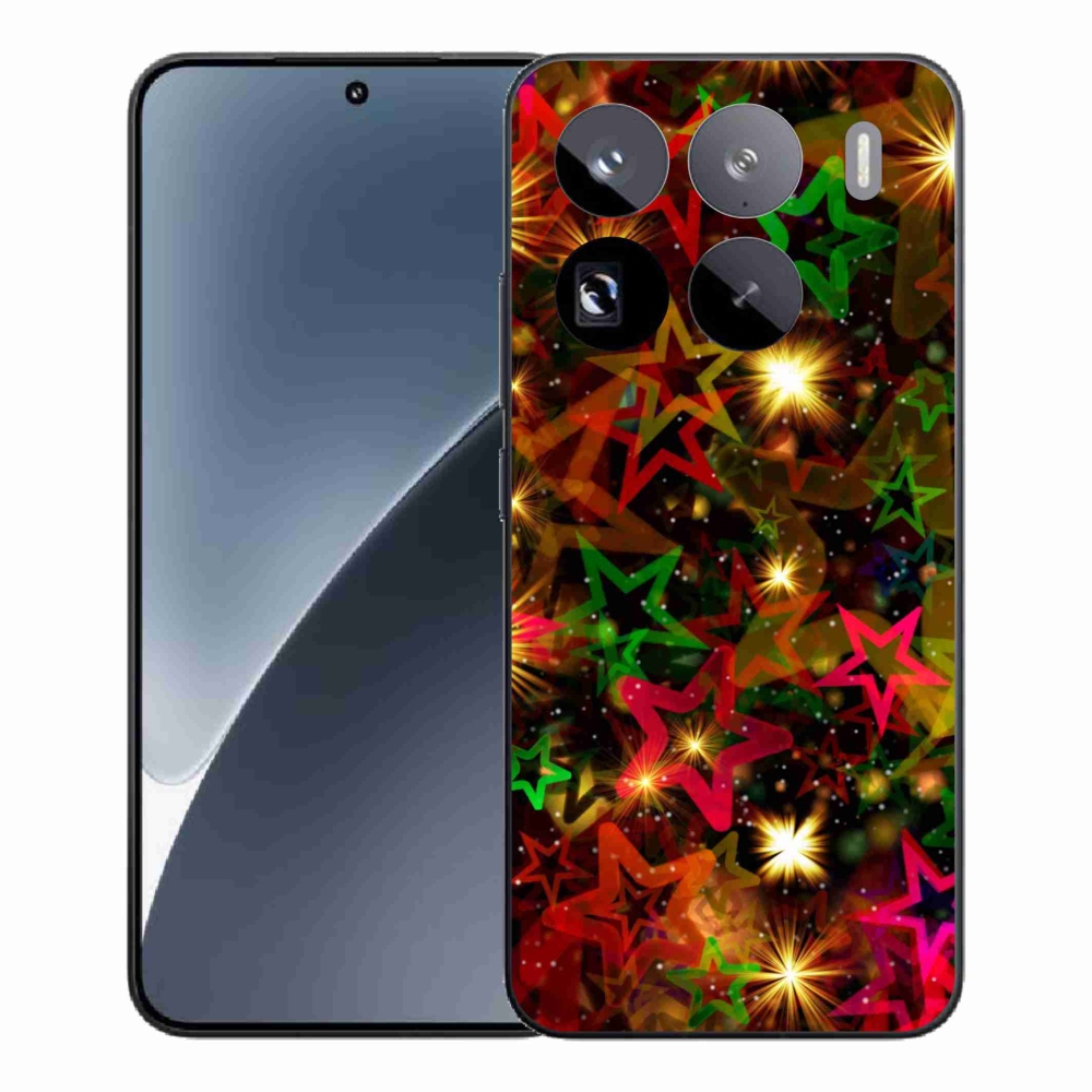 Gelový kryt mmCase na Xiaomi 15 Pro - barevné hvězdičky