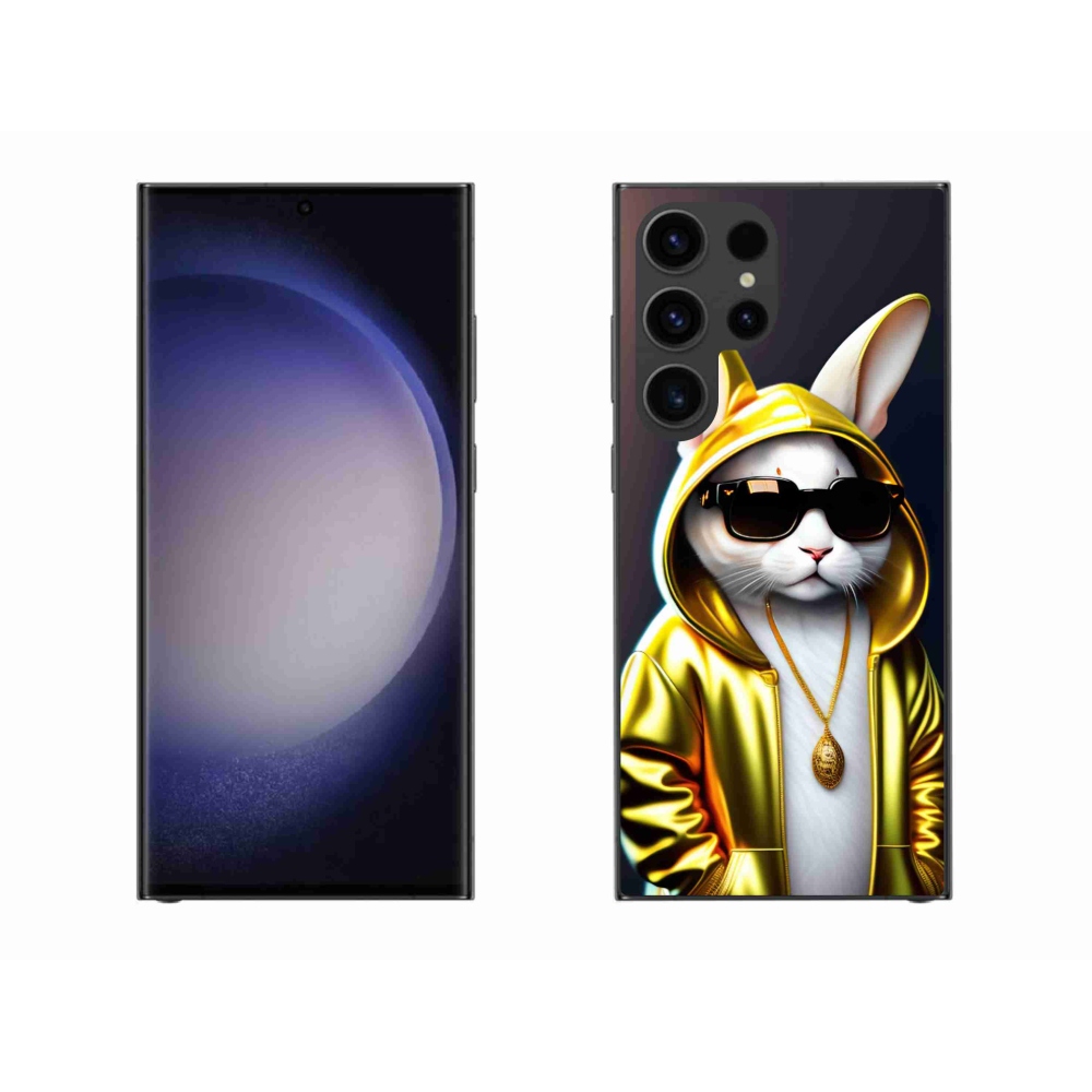 Gelový kryt mmCase na Samsung Galaxy S23 Ultra 5G - kočka boss