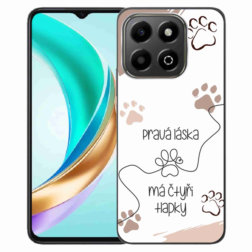 Gelový kryt mmCase na Honor X6b - psí motiv 1 bílé pozadí