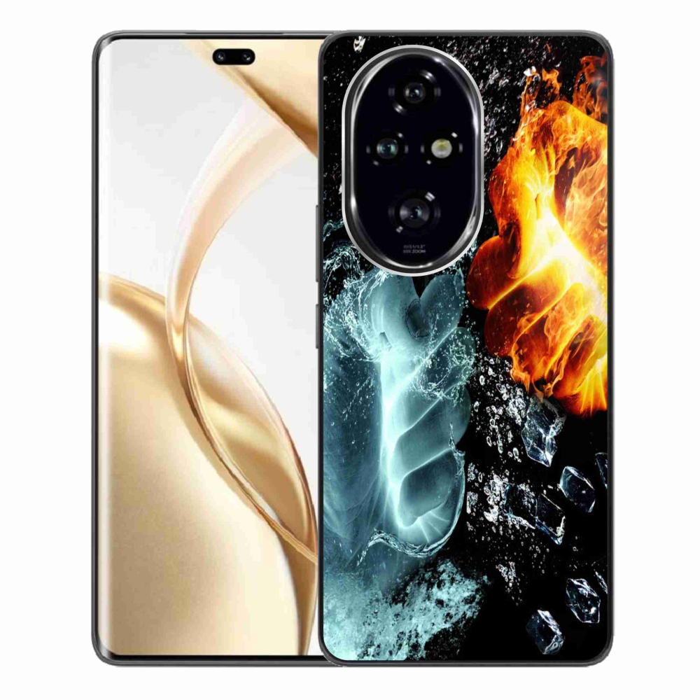 Gelový kryt mmCase na Honor 200 Pro 5G - voda a oheň
