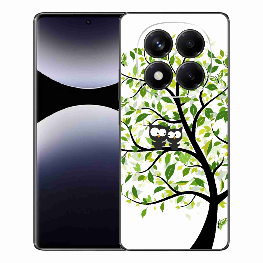 Gelový kryt mmCase na Xiaomi Redmi Note 14 Pro - sovičky na stromě