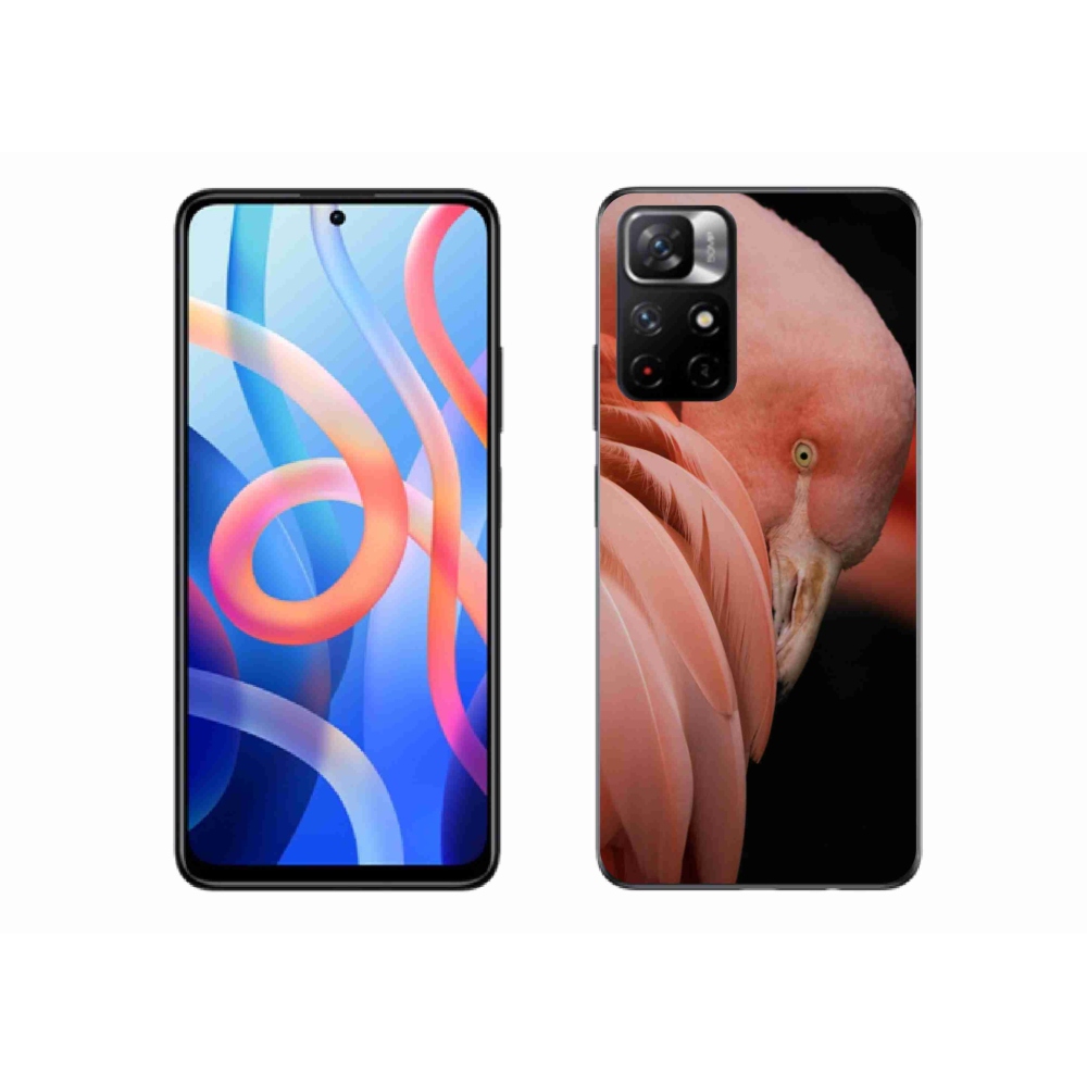 Gelový kryt mmCase na Xiaomi Redmi Note 11S 5G - plameňák 3
