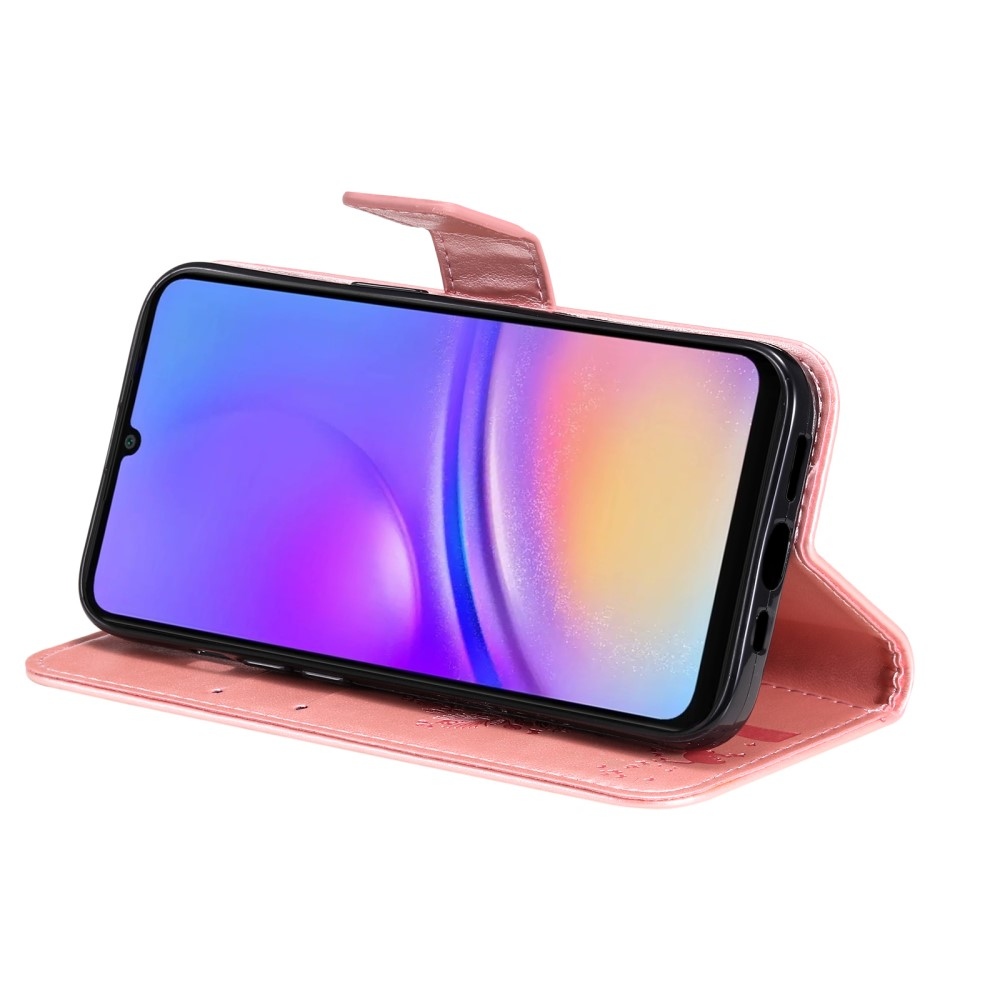 Trees knížkové pouzdro na Samsung Galaxy A06 4G - růžovozlaté