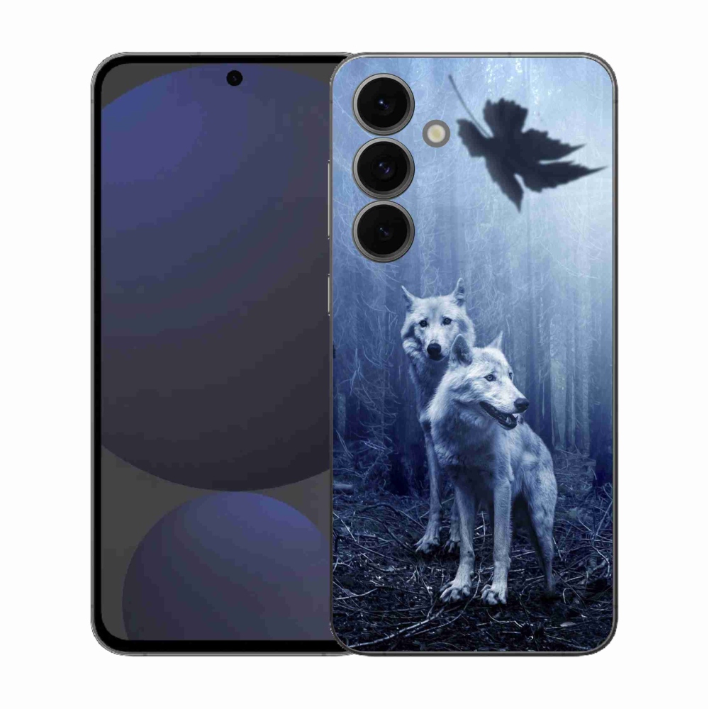 Gelový kryt mmCase na Samsung Galaxy S25 FE - vlci v lese
