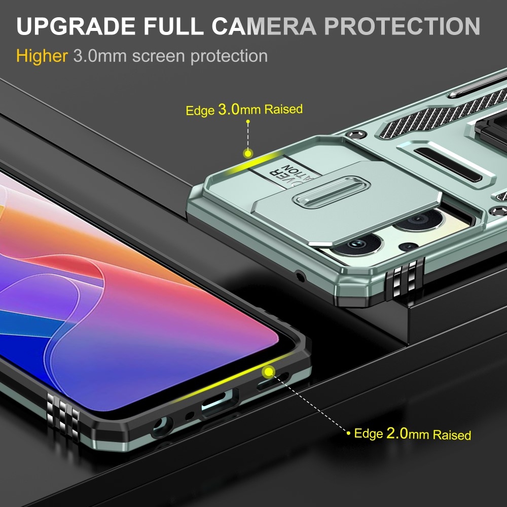 Lens odolný hybridní kryt na Oppo Reno 7 Lite 5G - světlezelený
