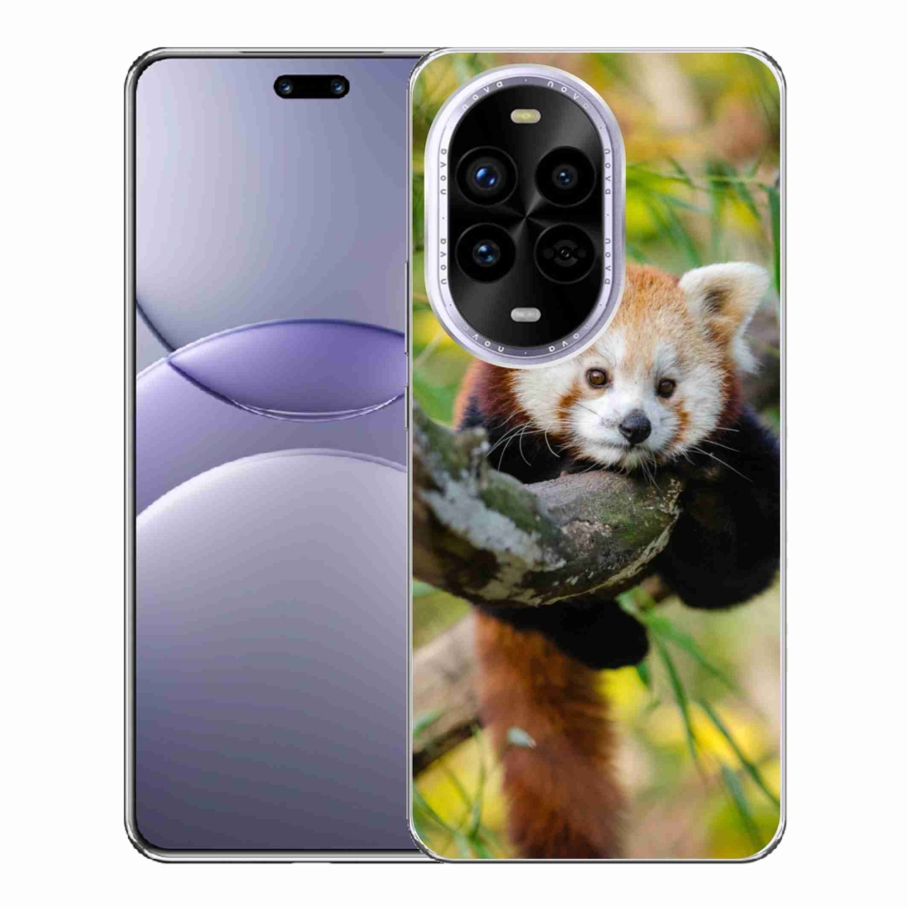Gelový kryt mmCase na Huawei Nova 13 Pro 5G - panda červená
