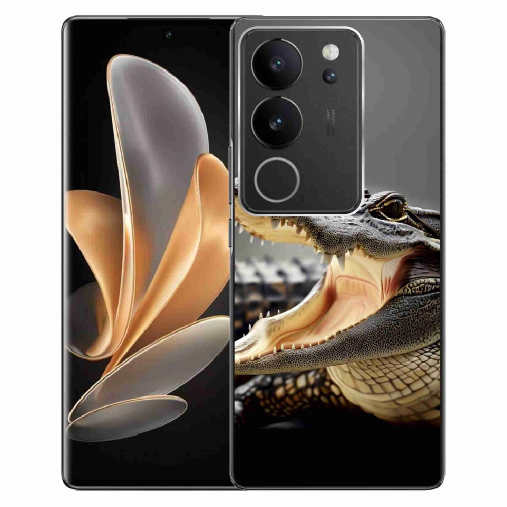 Gelový kryt mmCase na Vivo V29 5G - krokodýl