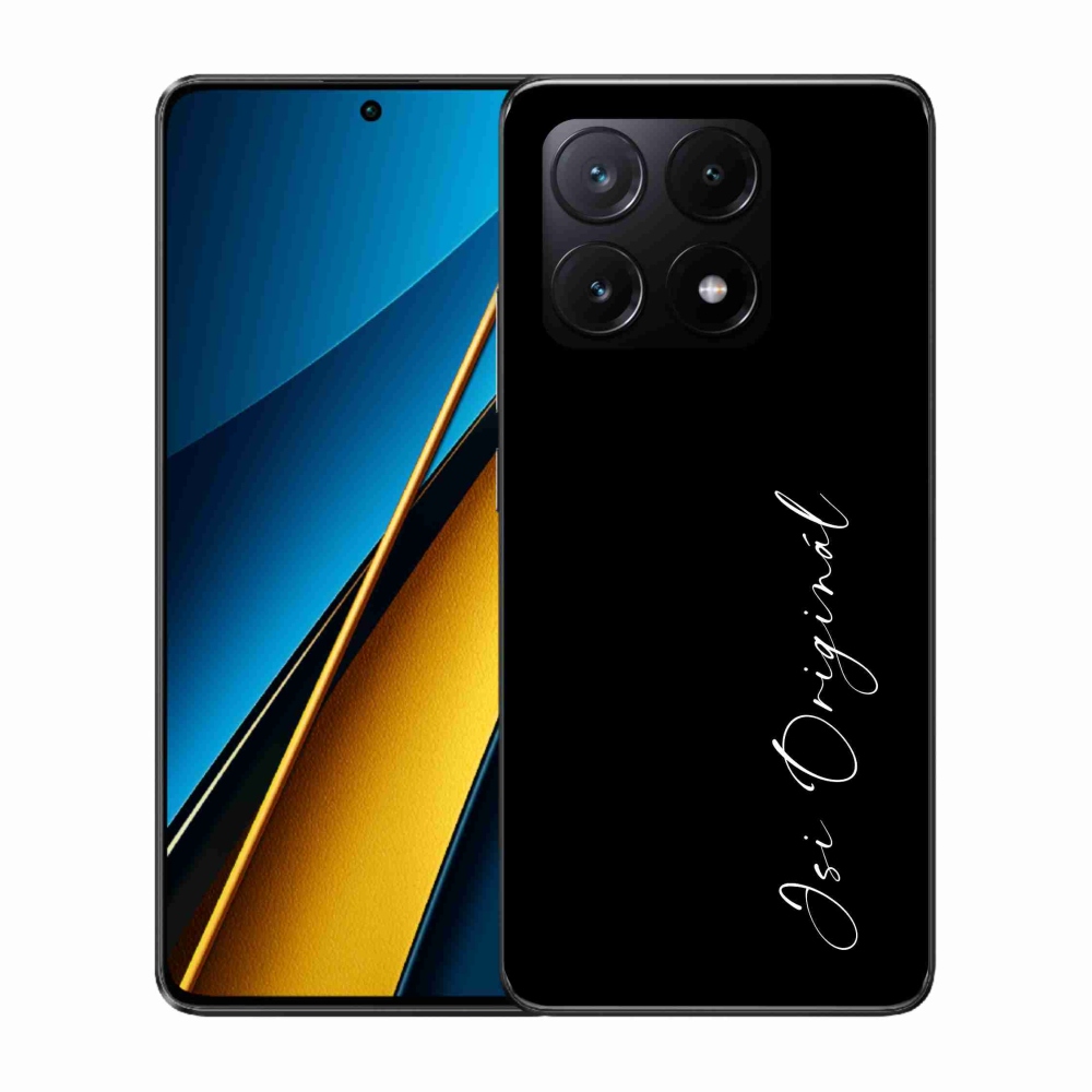 Gelový kryt mmCase na Xiaomi Poco X6 Pro 5G - jsi originál černé pozadí