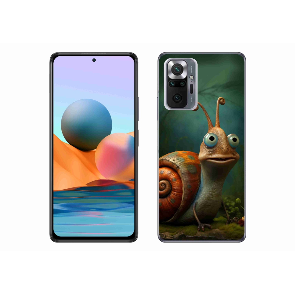 Gelový kryt mmCase na Xiaomi Redmi Note 10 Pro - šnek