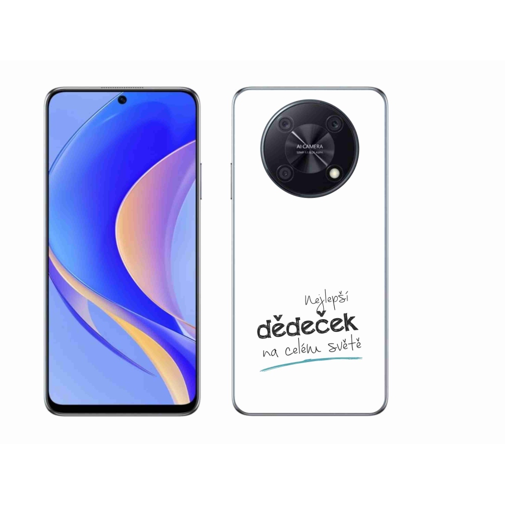Gelový kryt mmCase na Huawei Nova Y90 - nejlepší dědeček 3 bílé pozadí