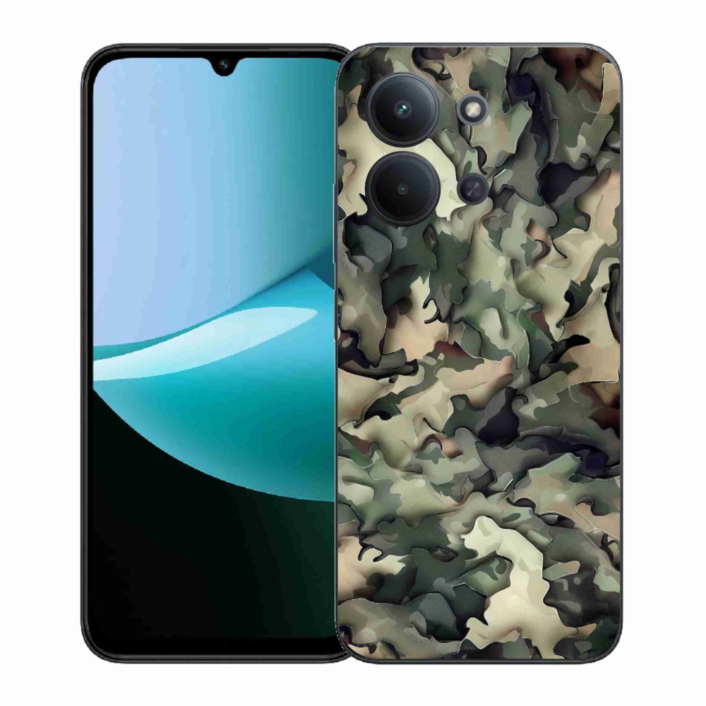 Gelový kryt mmCase na Xiaomi Redmi 15C 4G (171mm)/Poco C85 4G (171mm) - maskáčový vzor 9