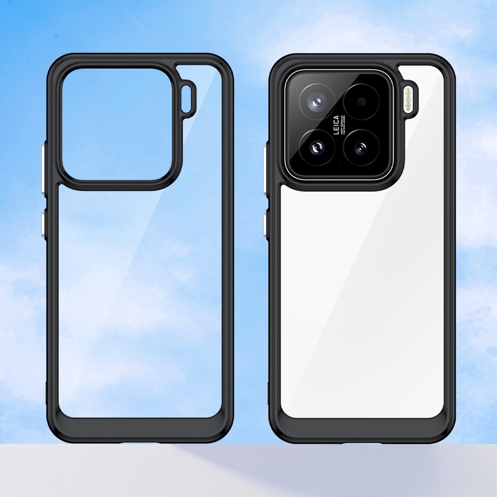 Gelový obal s pevnými zády na Xiaomi 15 - černý