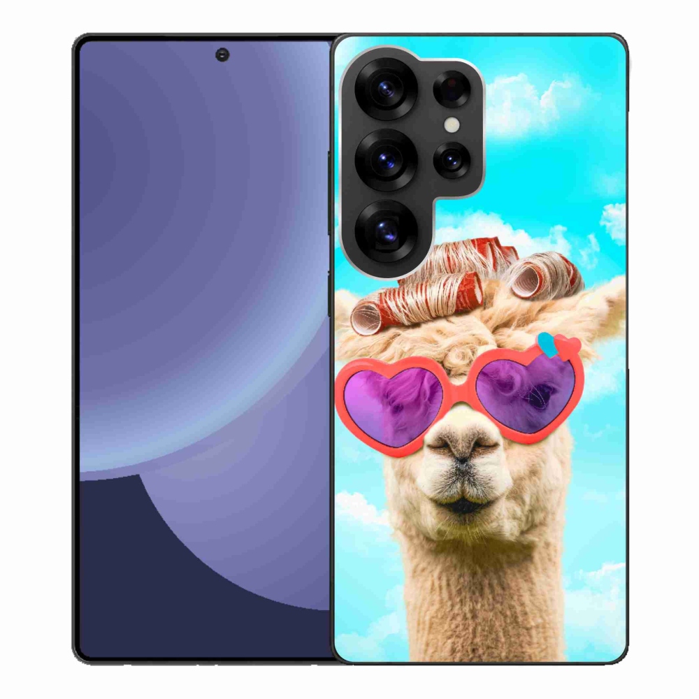 Gelový kryt mmCase na Samsung Galaxy S25 Ultra - lama s brýlemi