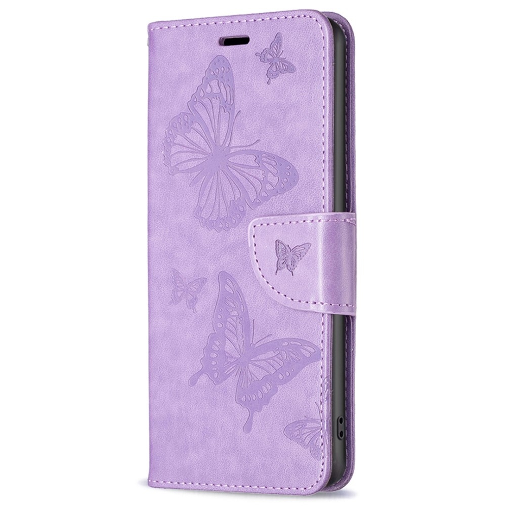 Butterfly knížkové pouzdro na Samsung Galaxy A15 4G/5G - fialové