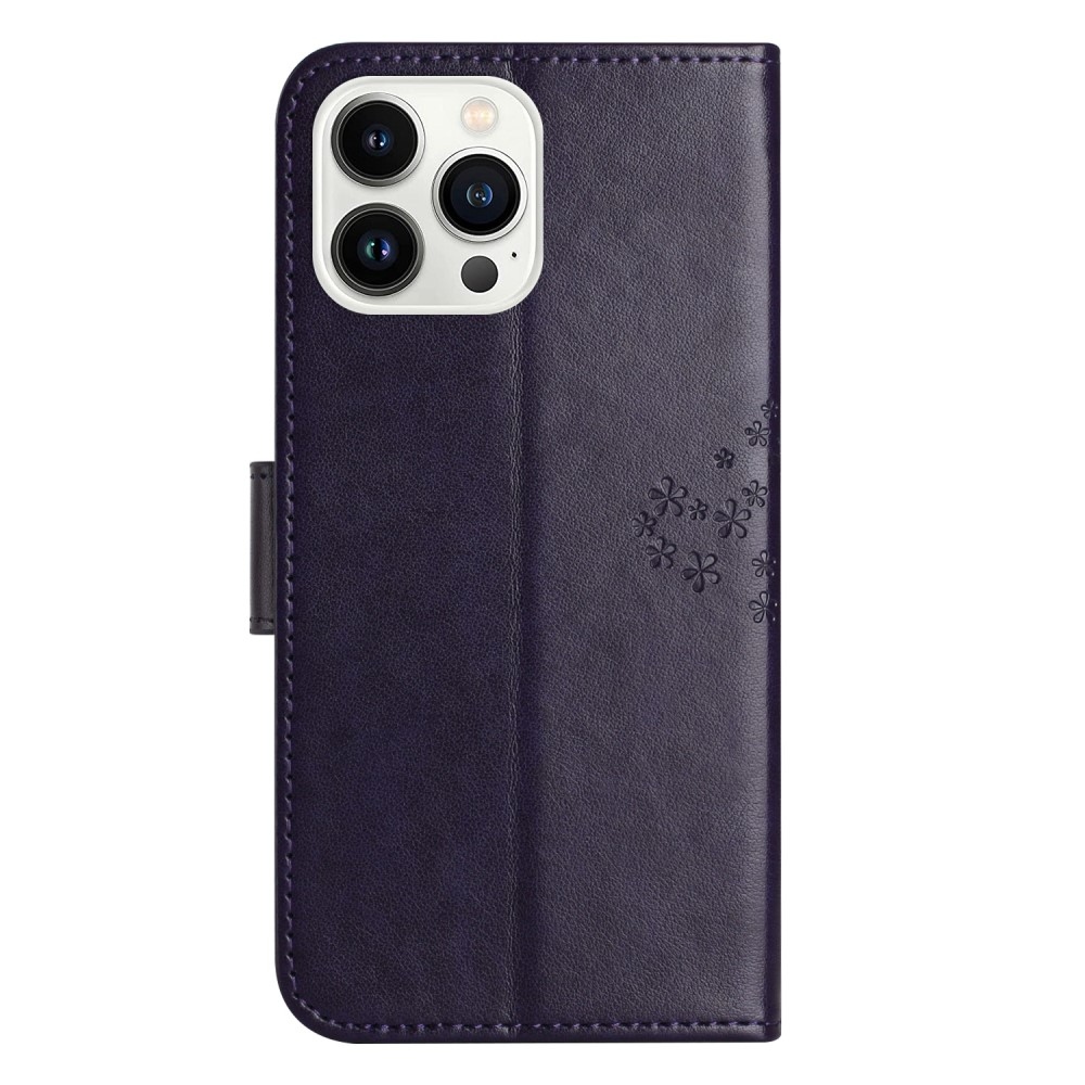 Tree knížkové pouzdro na iPhone 15 Pro Max - tmavěfialové