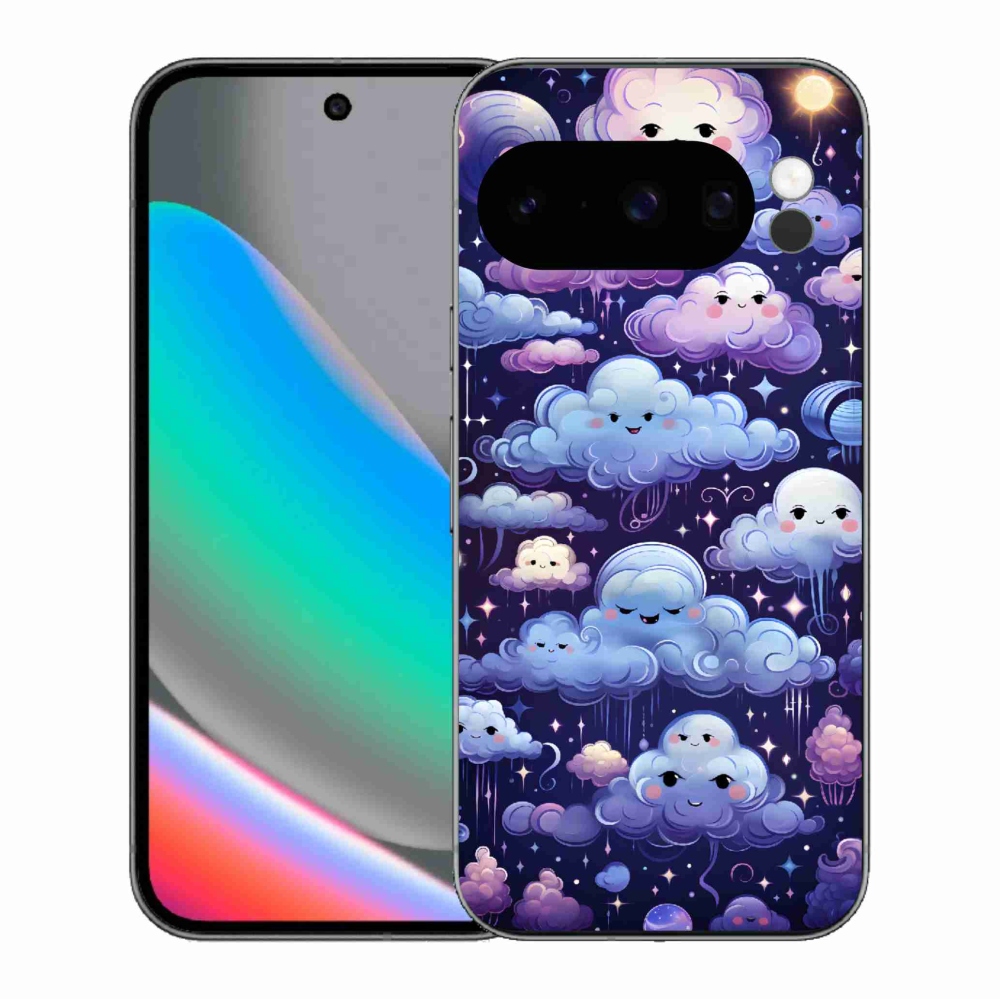 Gelový kryt mmCase na Google Pixel 10 Pro - mráčky