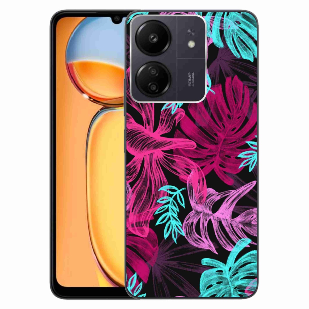 Gelový kryt mmCase na Xiaomi Poco C65/Redmi 13C - květiny 1