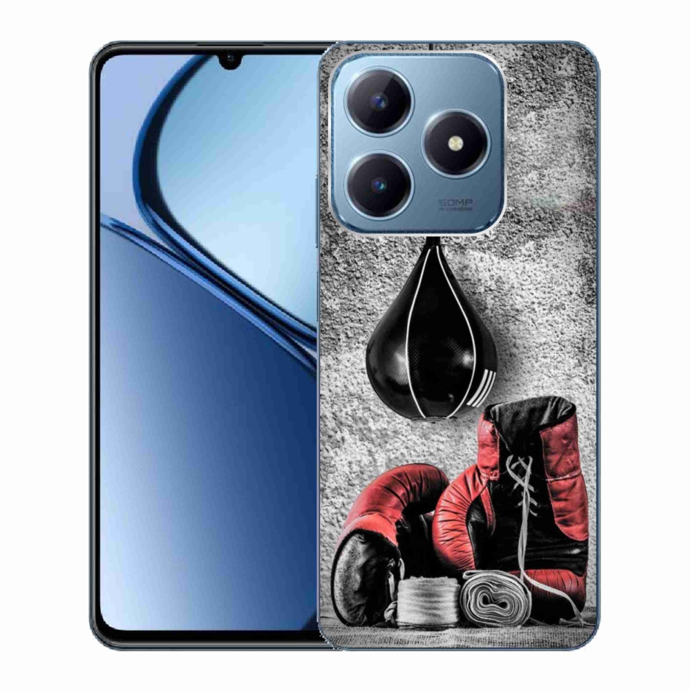 Gelový kryt mmCase na Realme C63 - boxovací pytel a rukavice