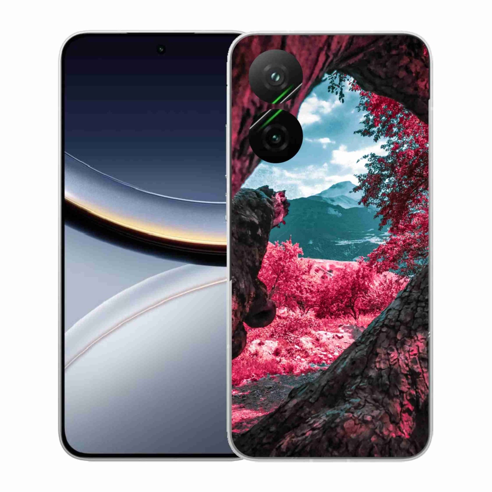 Gelový kryt mmCase na Xiaomi Poco F7 5G - výhled na hory