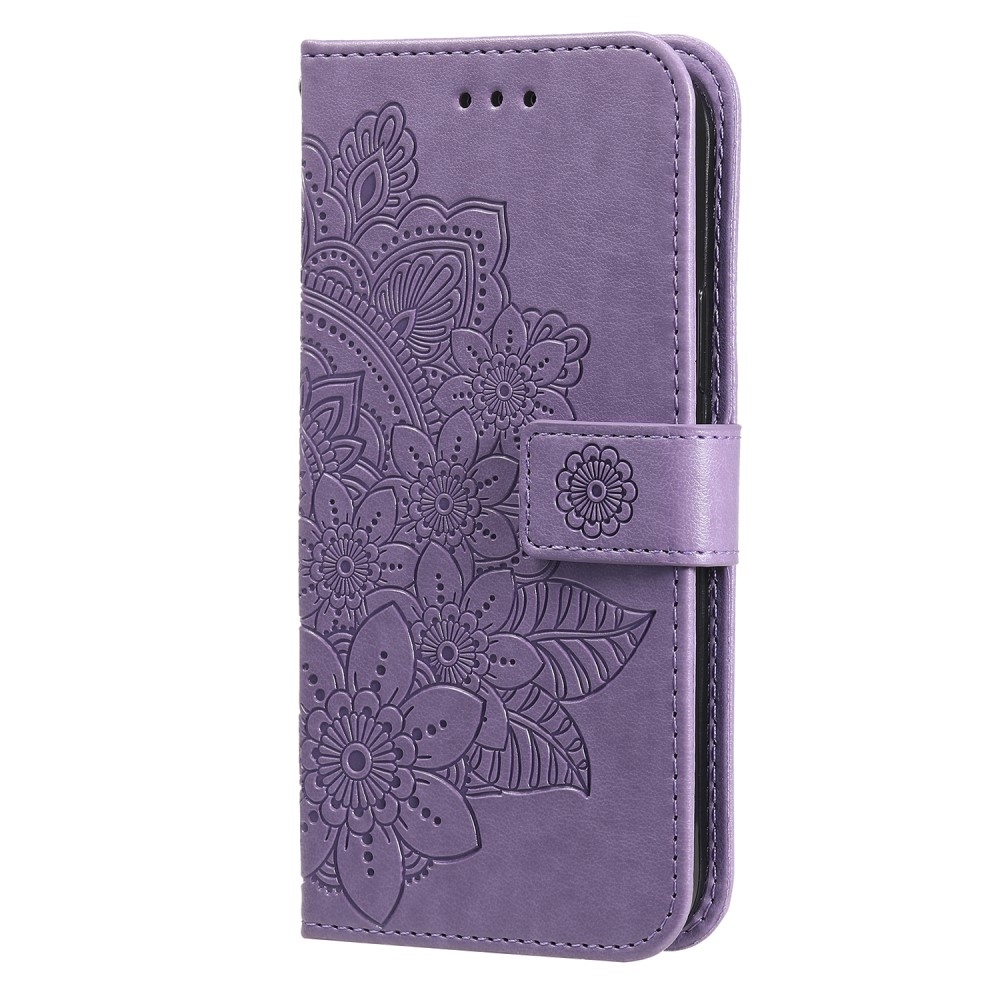 Mandala knížkové pouzdro na Realme C67 - fialové