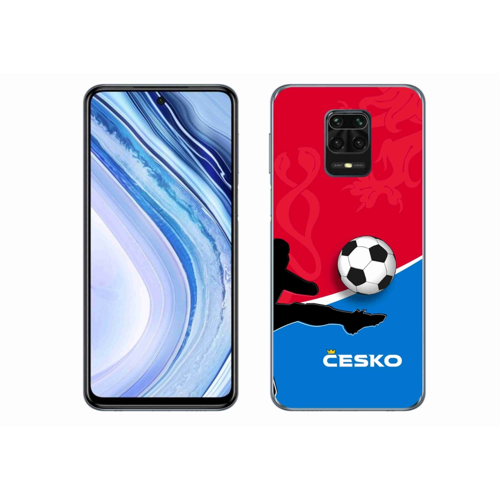 Gelový kryt mmCase na Xiaomi Redmi Note 9S - fotbal Česko 2