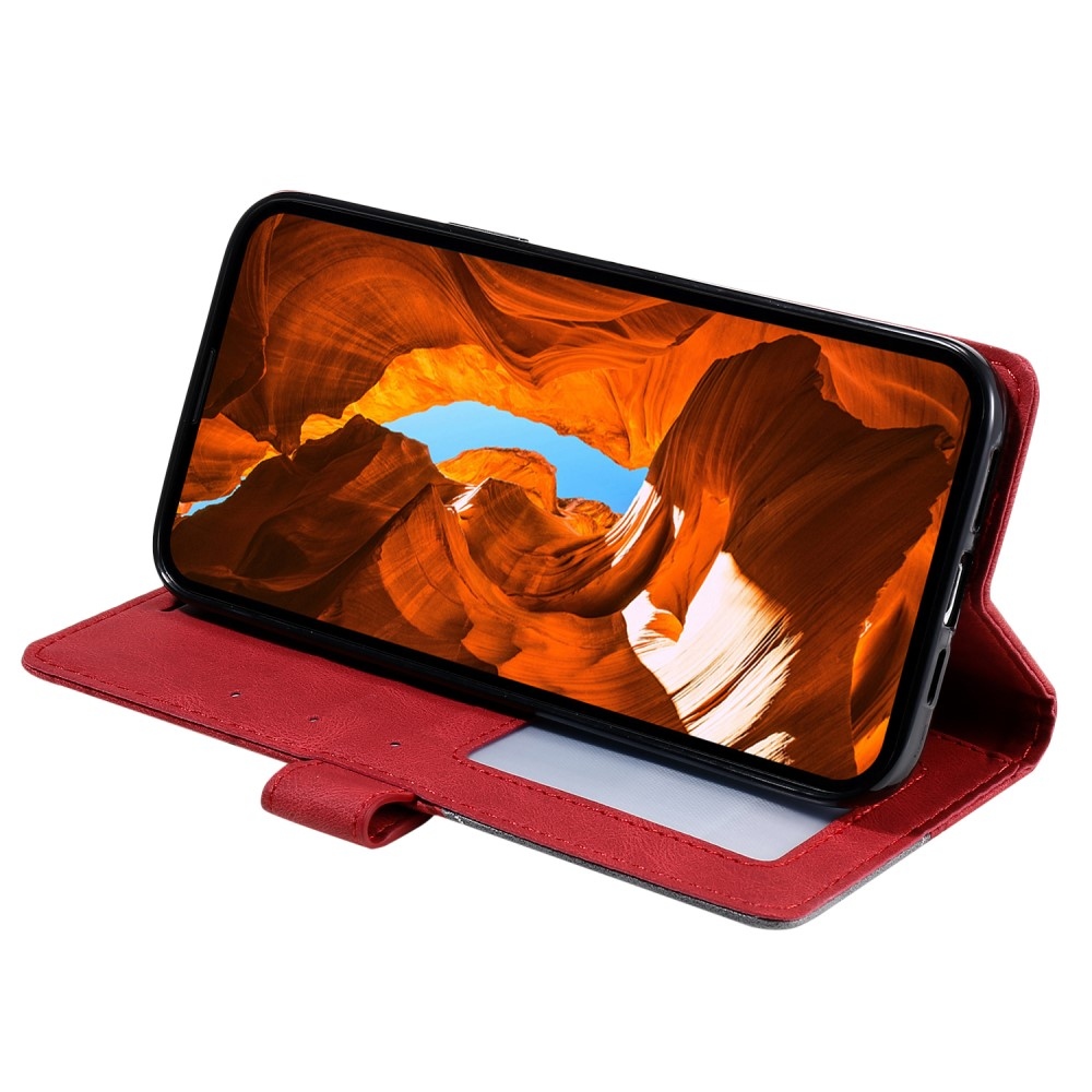 Lines knížkové pouzdro na Xiaomi Redmi Note 14 Pro 5G/Poco X7 5G/Note 14 Pro+ 5G - červené