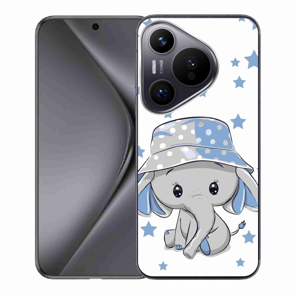 Gelový kryt mmCase na Huawei Pura 70 - modrý slon