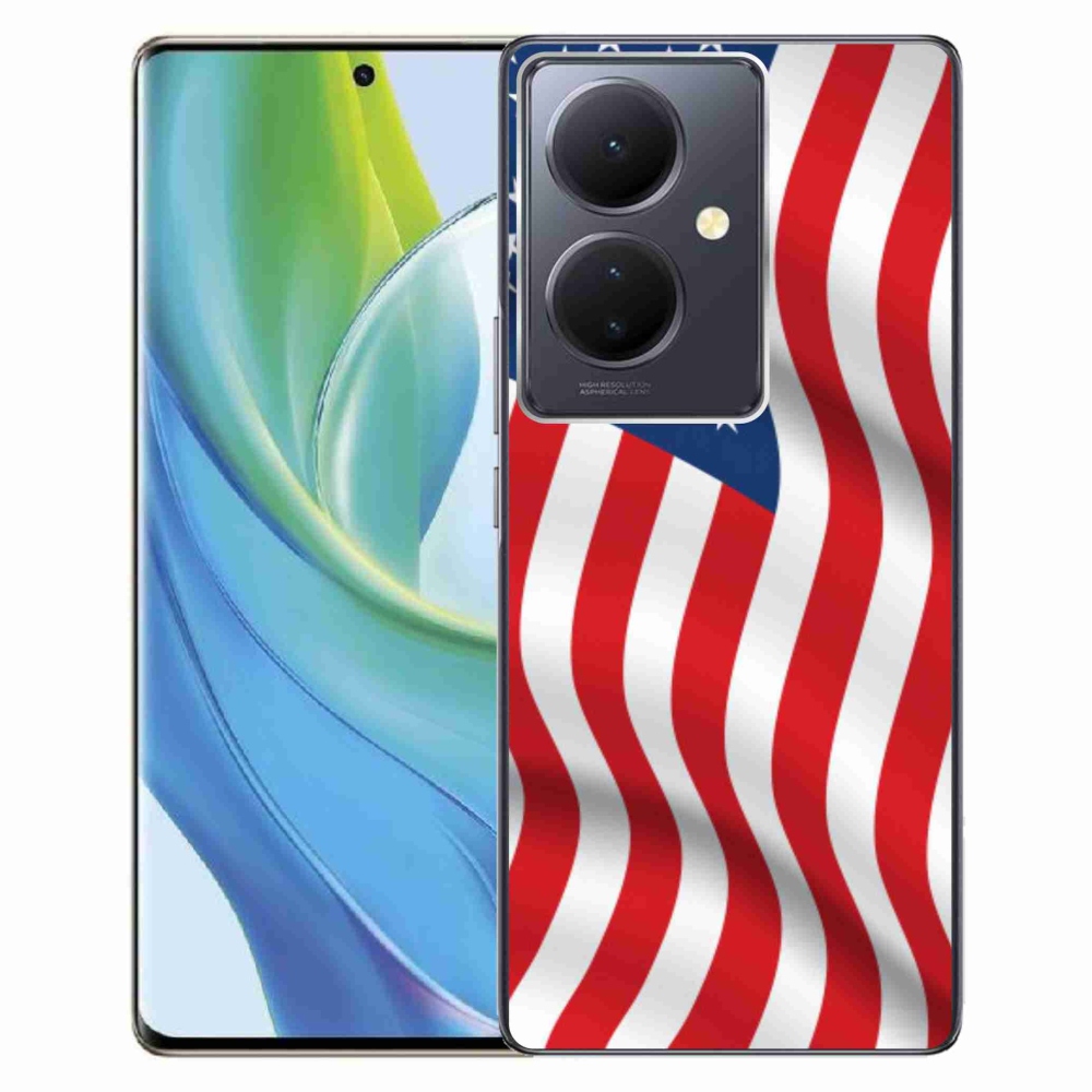 Gelový kryt mmCase na Vivo V29 Lite 5G - USA vlajka