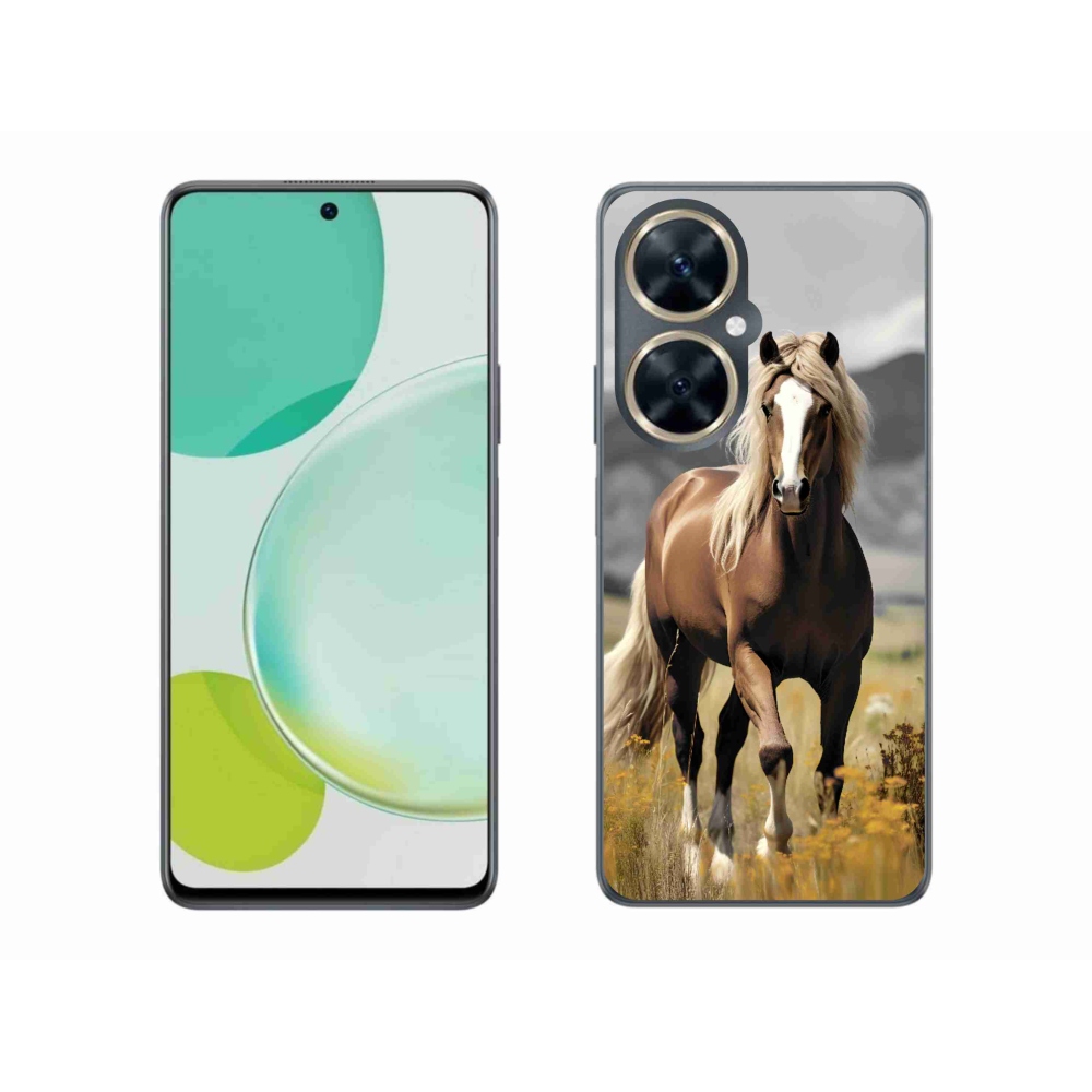 Gelový kryt mmCase na Huawei Nova 11i - hnědý kůň 1