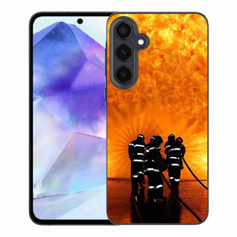 Gelový kryt mmCase na Samsung Galaxy A55 5G - požár