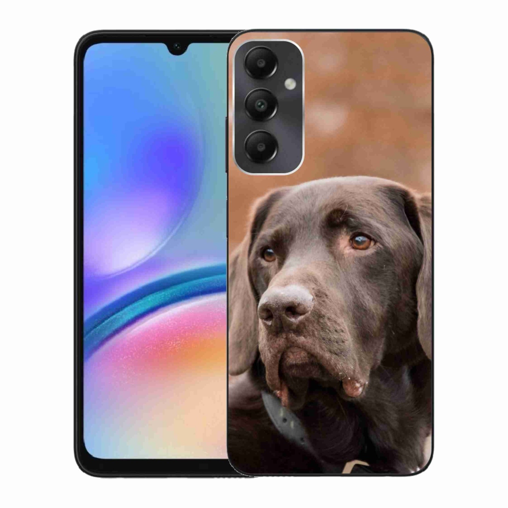Gelový obal mmCase na Samsung Galaxy A05s - hnědý labrador