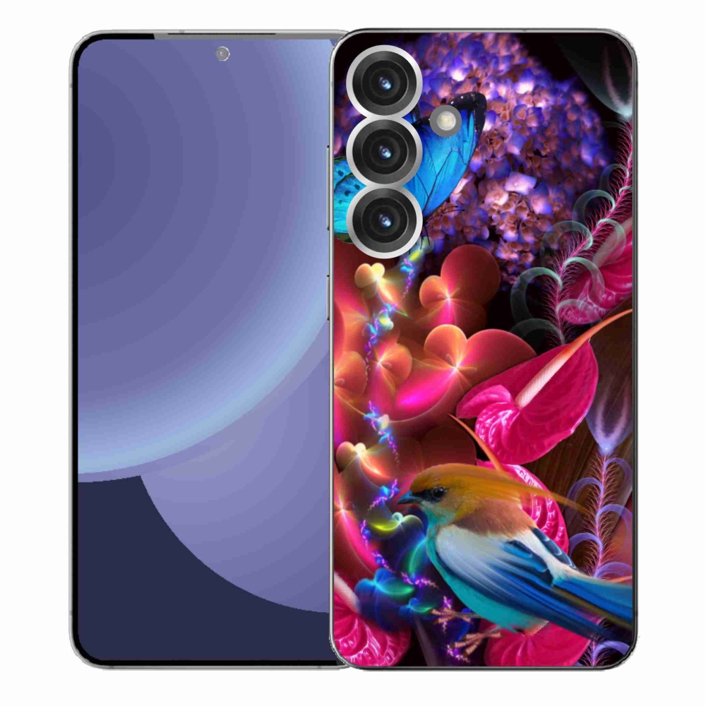 Gelový kryt mmCase na Samsung Galaxy S25+ - barevné květiny