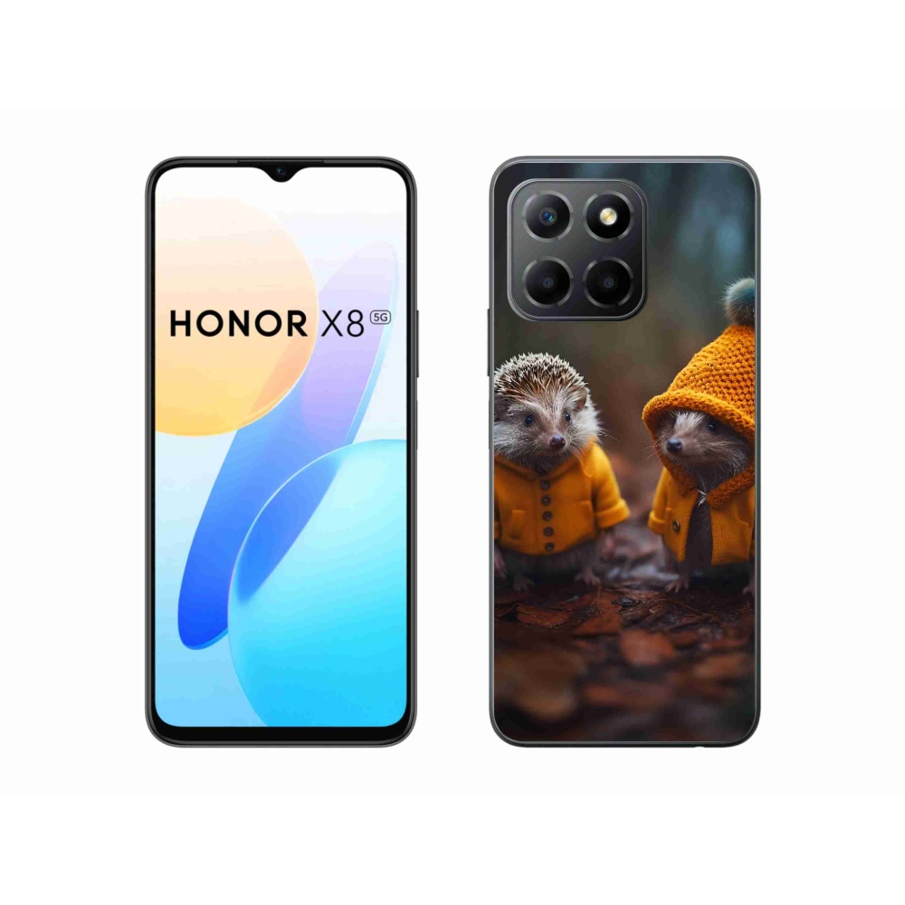 Gelový kryt mmCase na Honor X8 5G - ježci