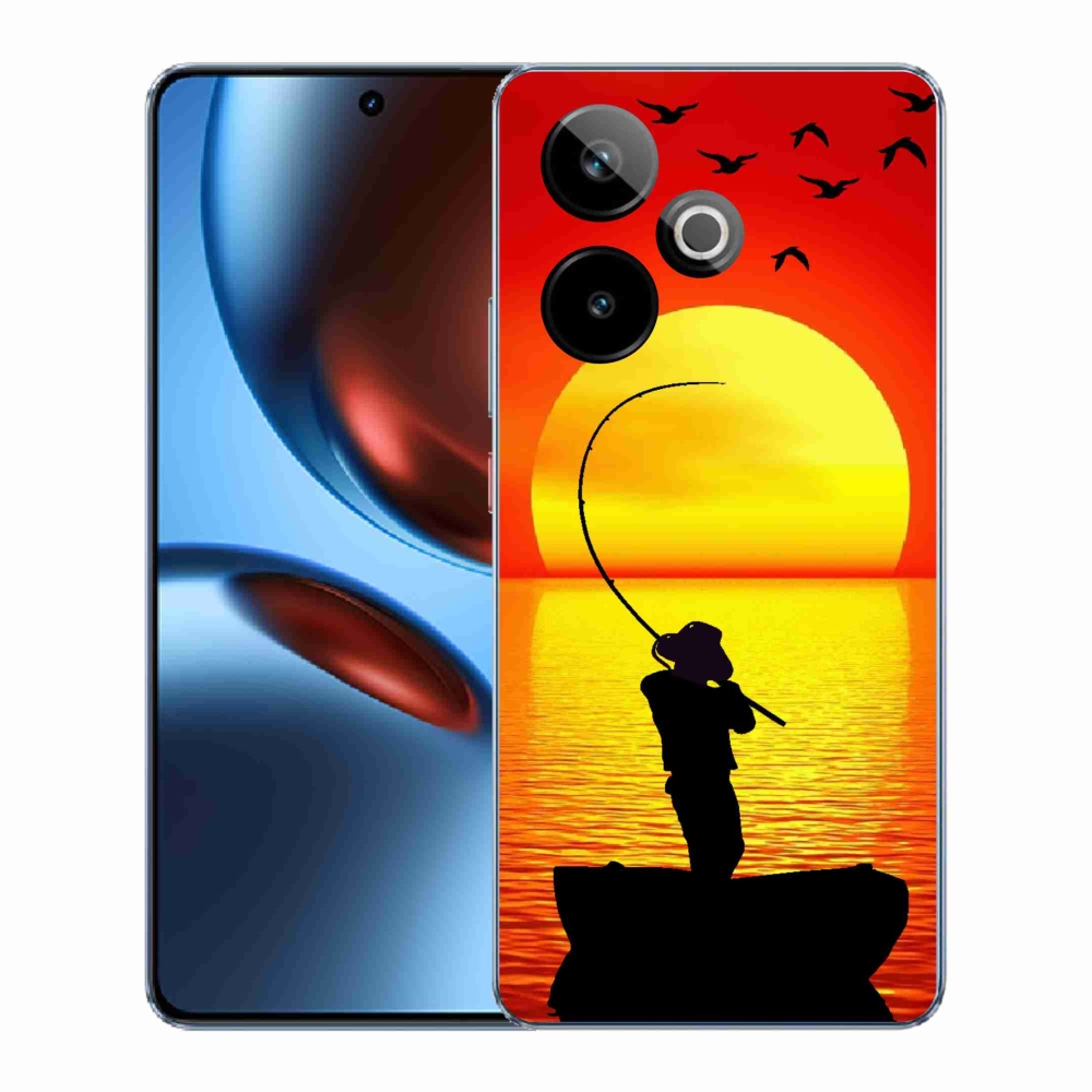 Gelový kryt mmCase na Realme GT 7 5G/GT 7T 5G - rybaření