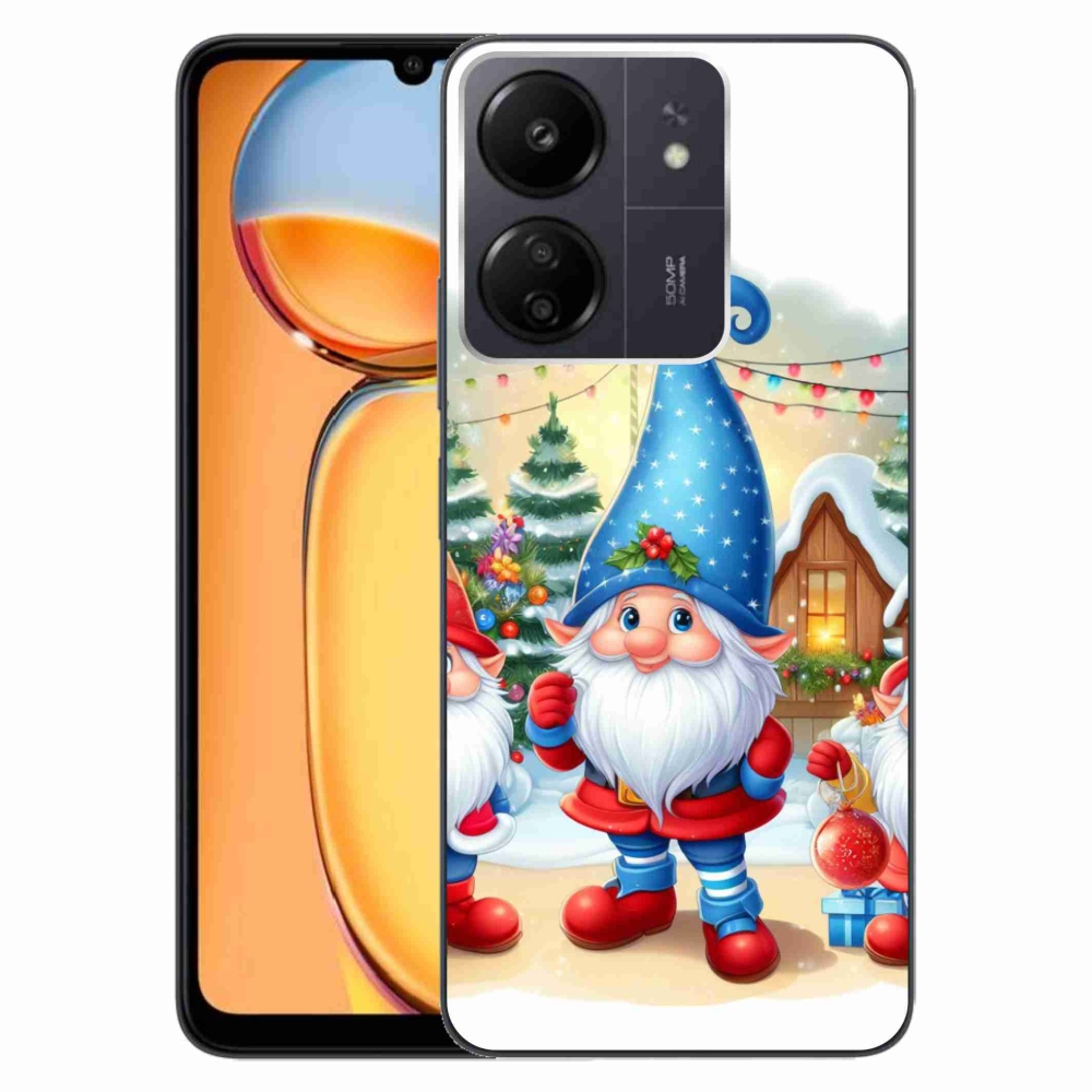 Gelový kryt mmCase na Xiaomi Poco C65/Redmi 13C - vánoční skřítci
