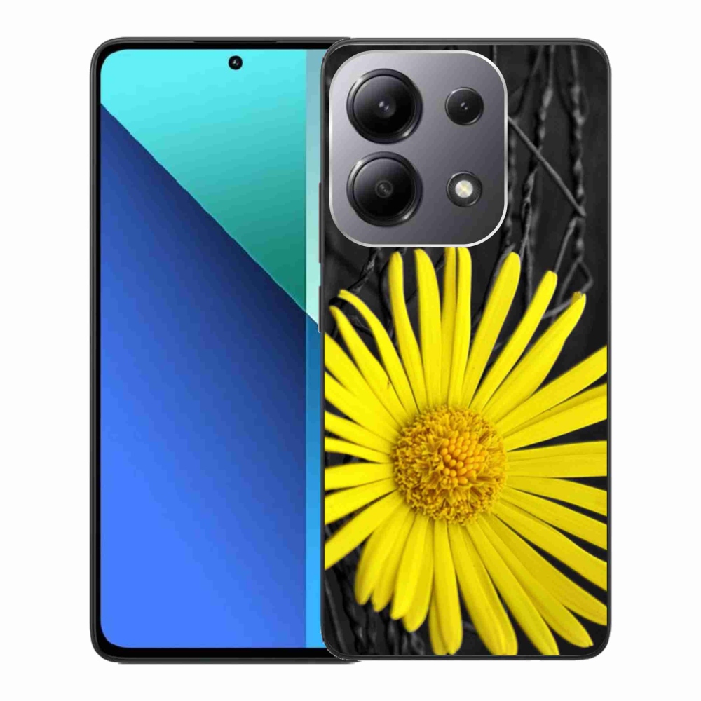 Gelový kryt mmCase na Xiaomi Redmi Note 13 - žlutá květina