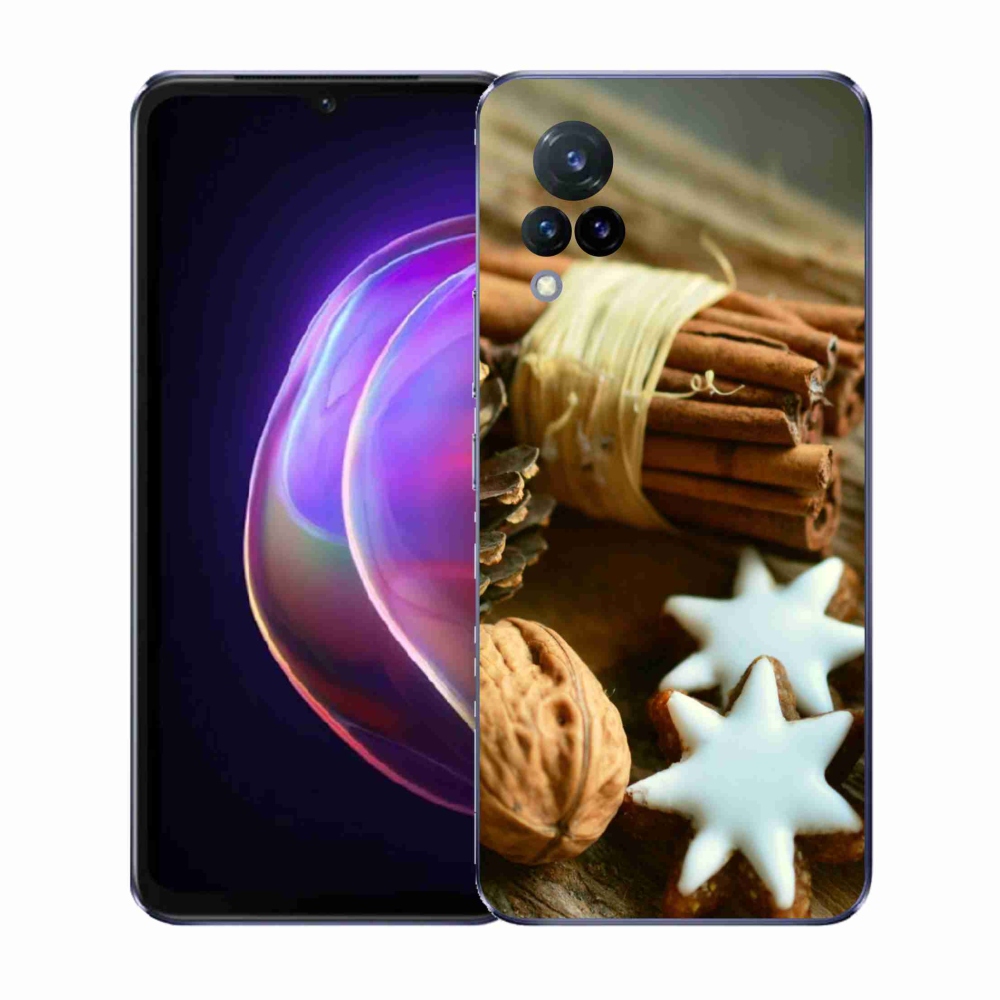 Gelový kryt mmCase na Vivo V21 4G/5G - skořice a perníčky