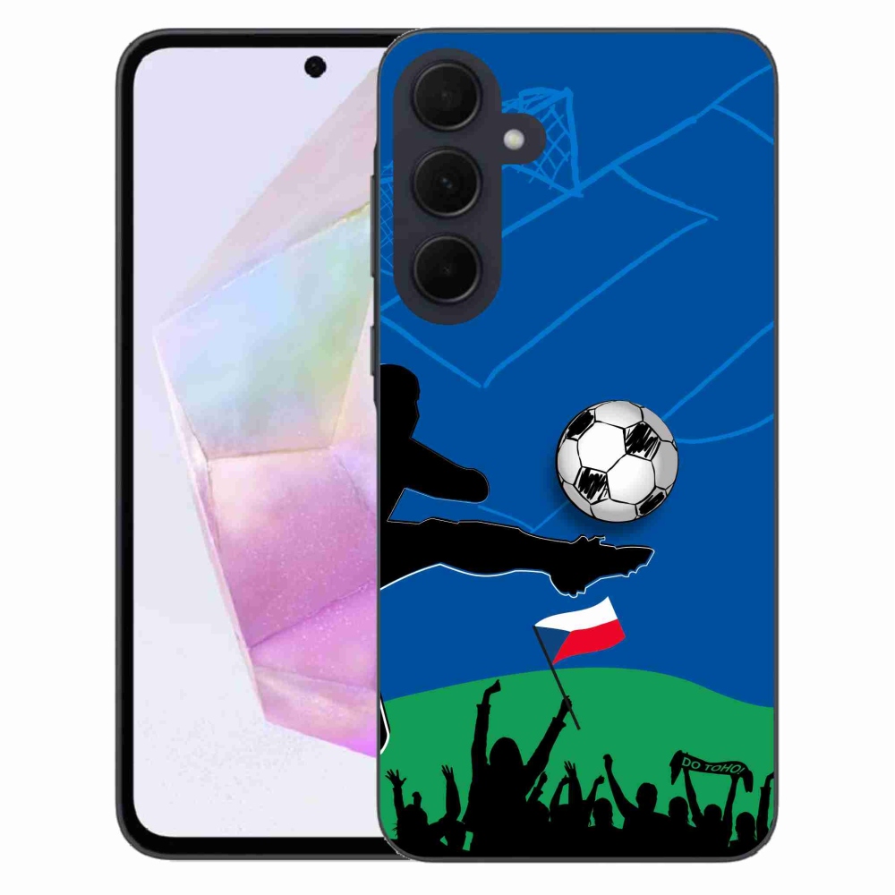 Gelový kryt mmCase na Samsung Galaxy A35 5G - fanoušci fotbalu