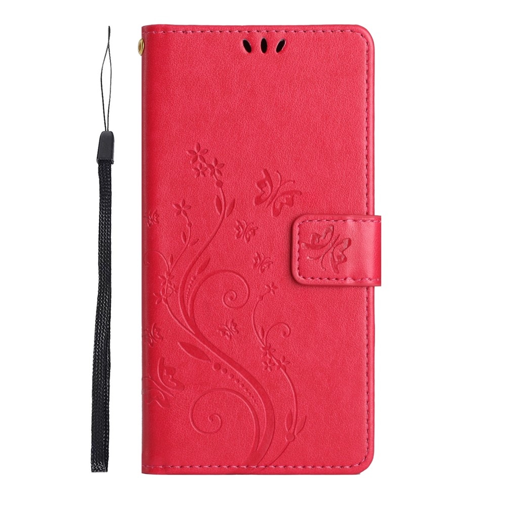 Flowers knížkové pouzdro na Motorola Moto G85 5G - červené