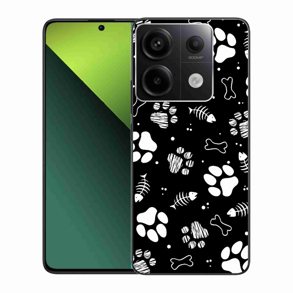 Gelový kryt mmCase na Xiaomi Redmi Note 13 Pro 5G/Poco X6 5G - psí tlapky