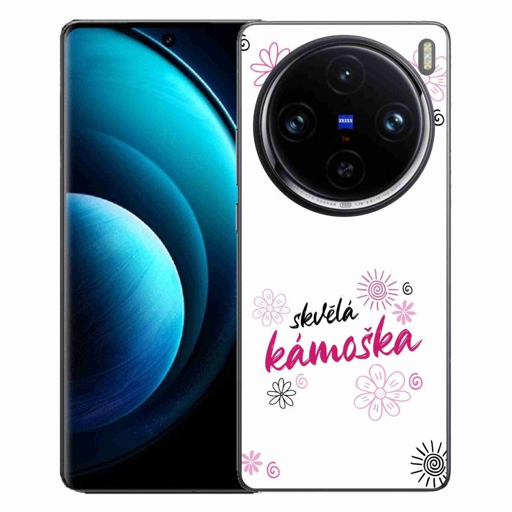 Gelový kryt mmCase na Vivo X100 Pro 5G - skvělá kámoška bílé pozadí