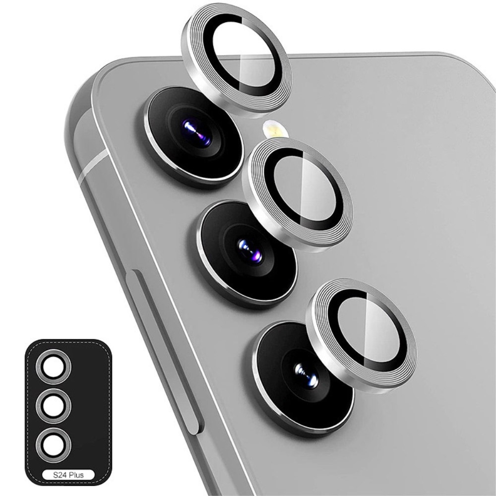 ENK sklo čočky fotoaparátu na Samsung Galaxy S24+ (samostatná skla) - šedé