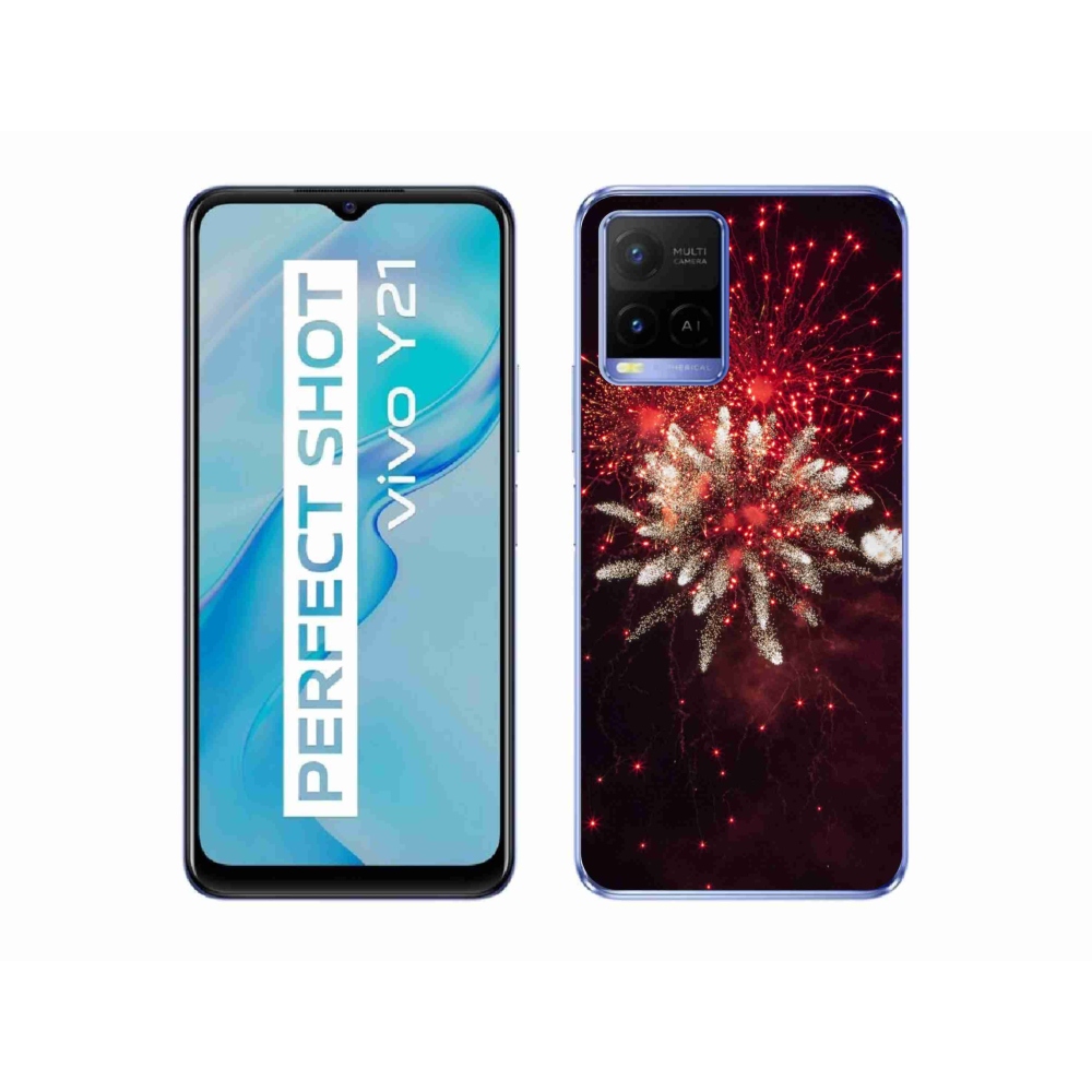 Gelový kryt mmCase na Vivo Y21/Y21s/Y33s - ohňostroj