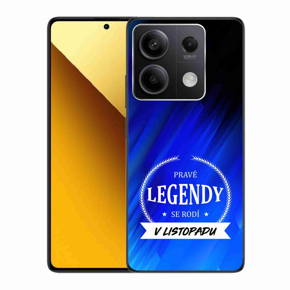 Gelový kryt mmCase na Xiaomi Redmi Note 13 5G - legendy v listopadu modré pozadí