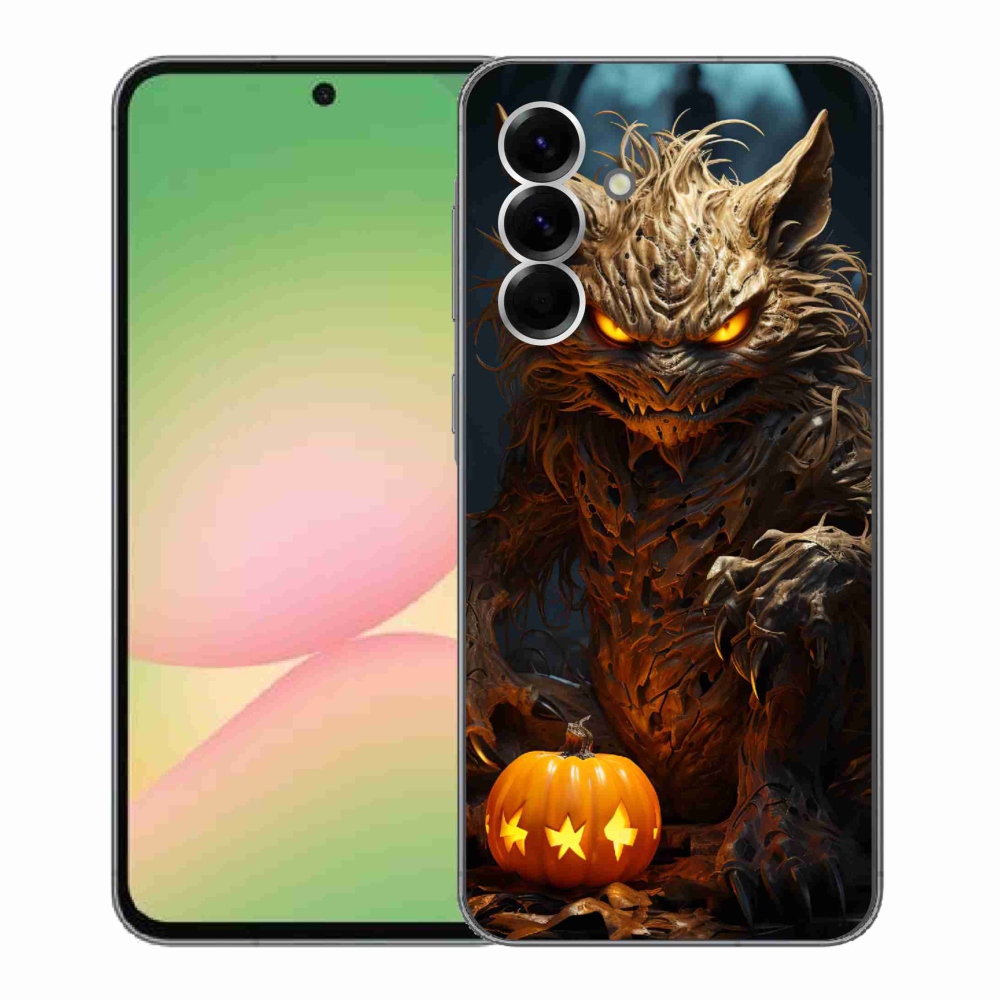 Gelový kryt mmCase na Samsung Galaxy A56 5G - halloweenská příšera