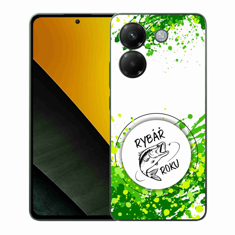 Gelový kryt mmCase na Xiaomi Poco M7 Pro 5G - rybář roku bílé pozadí